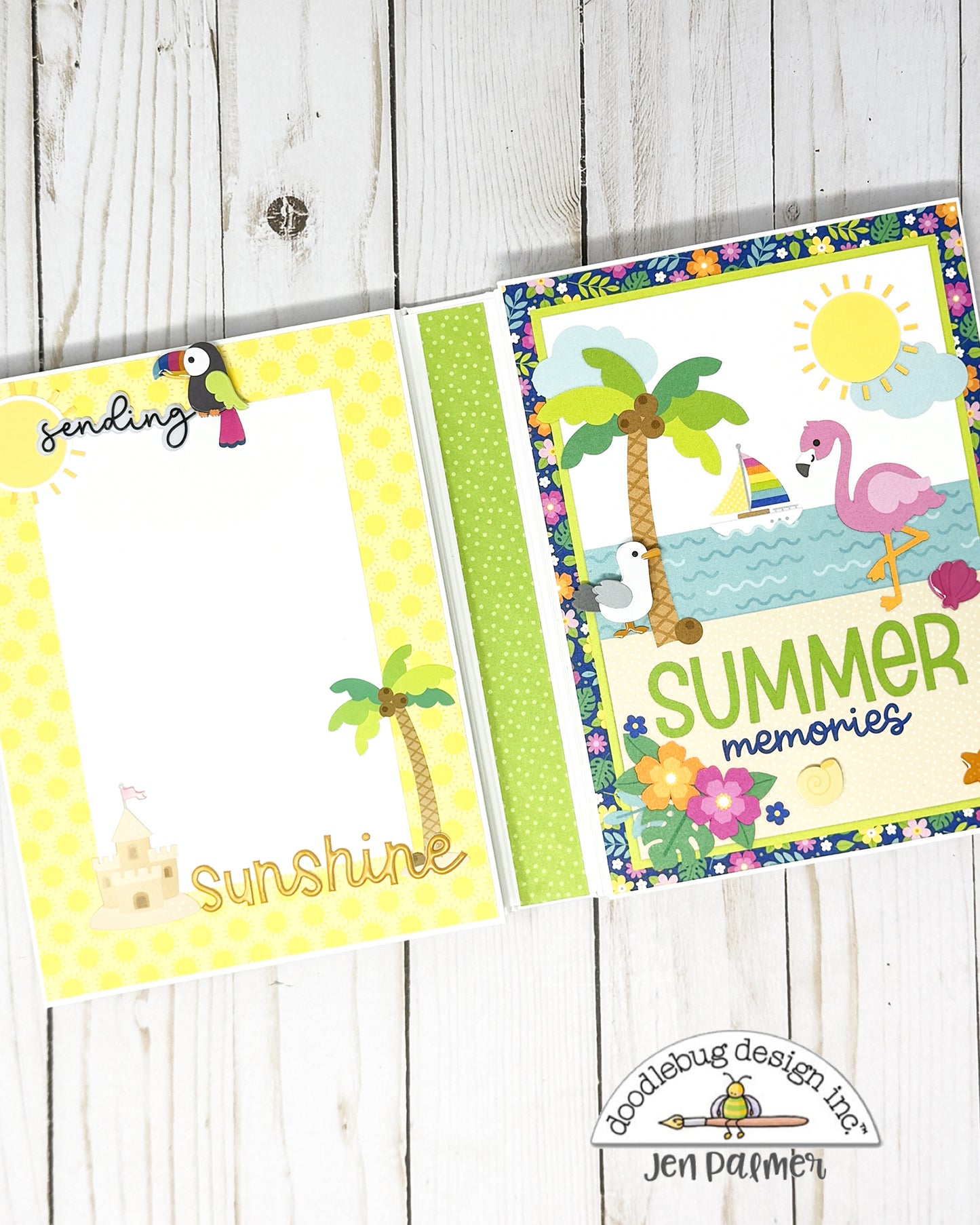 Doodlebug Summer Fun Easy Folio Cutting Guide Only