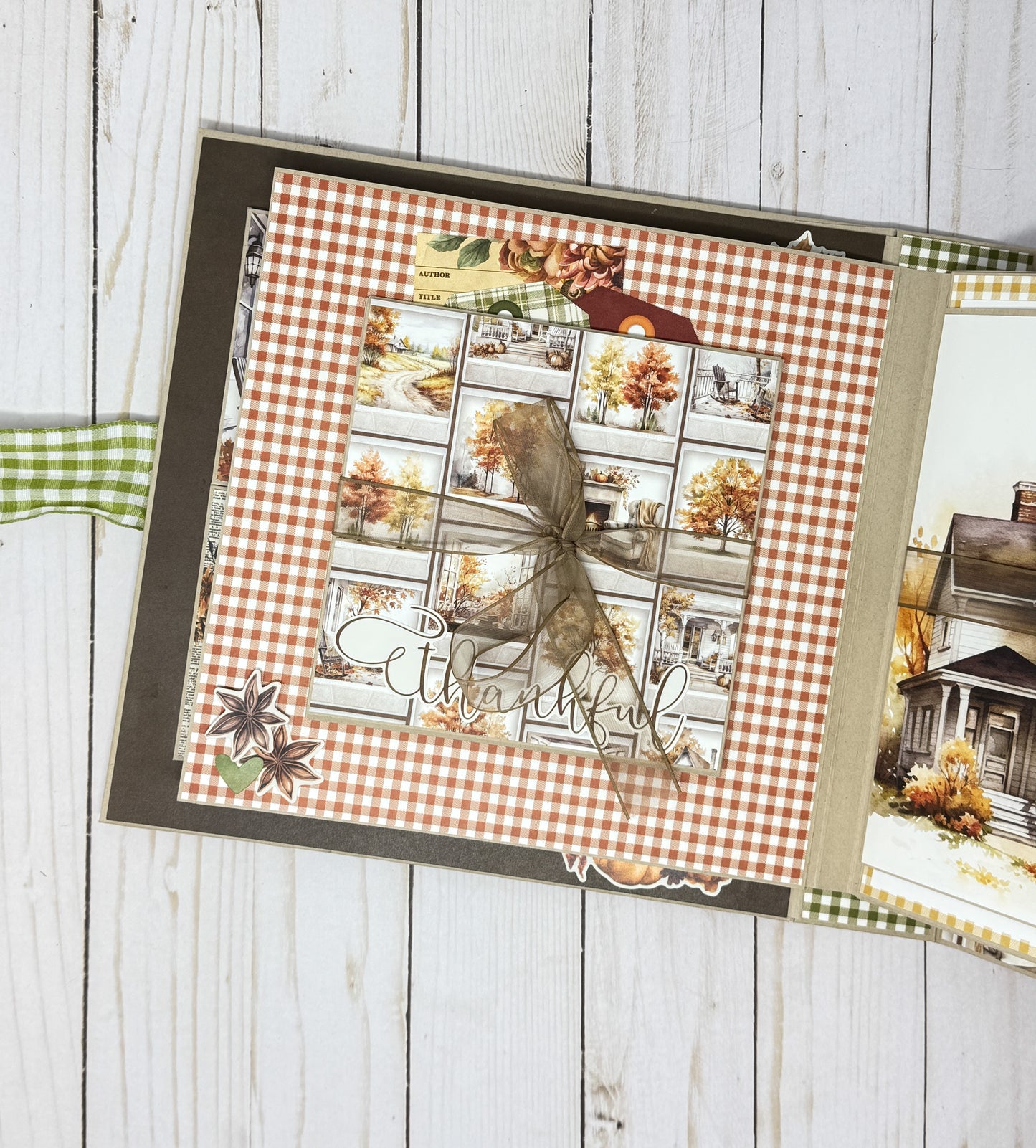 Simple Vintage Autumn Breeze Cutting Guide Only