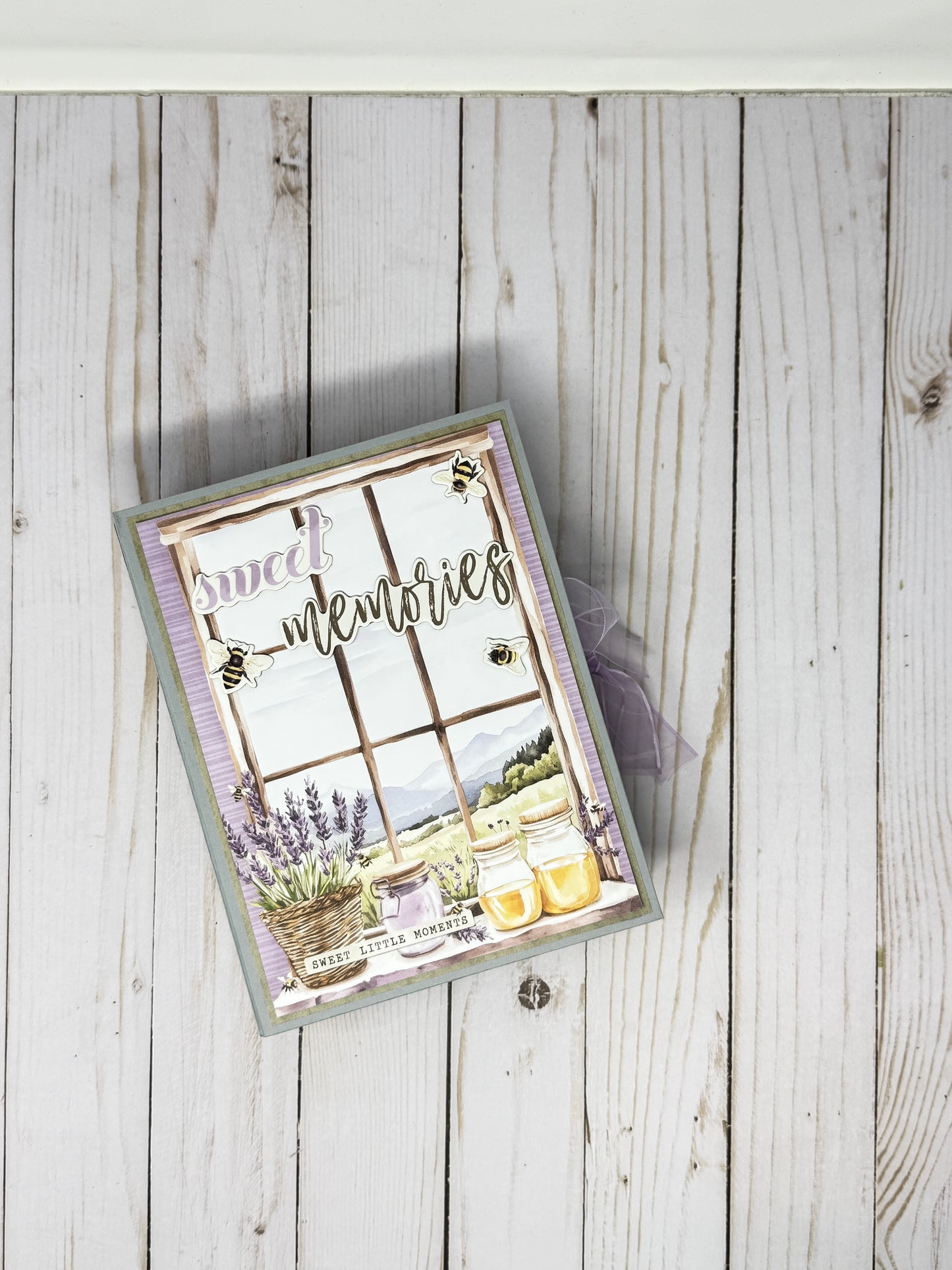 Simple Stories Simple Vintage Lavender Fields Mini Album Cutting Guide Only