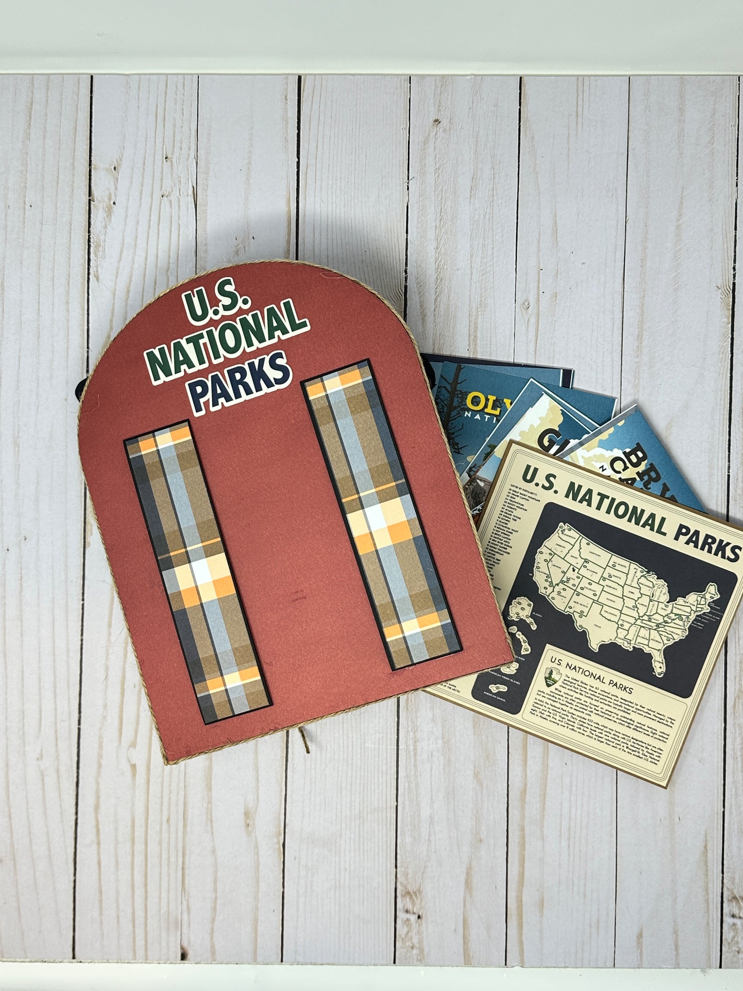 National Park Backpack Shaped Mini Album Project Kit