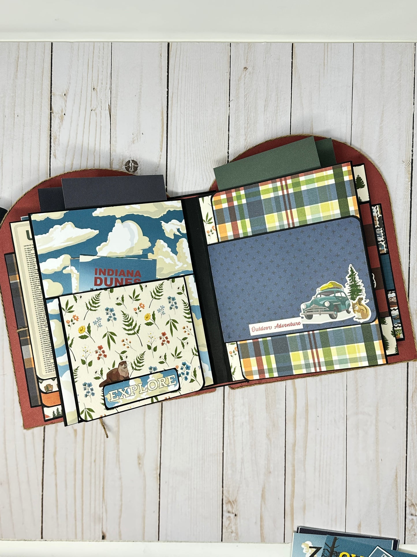 National Park Backpack Shaped Mini Album Project Kit