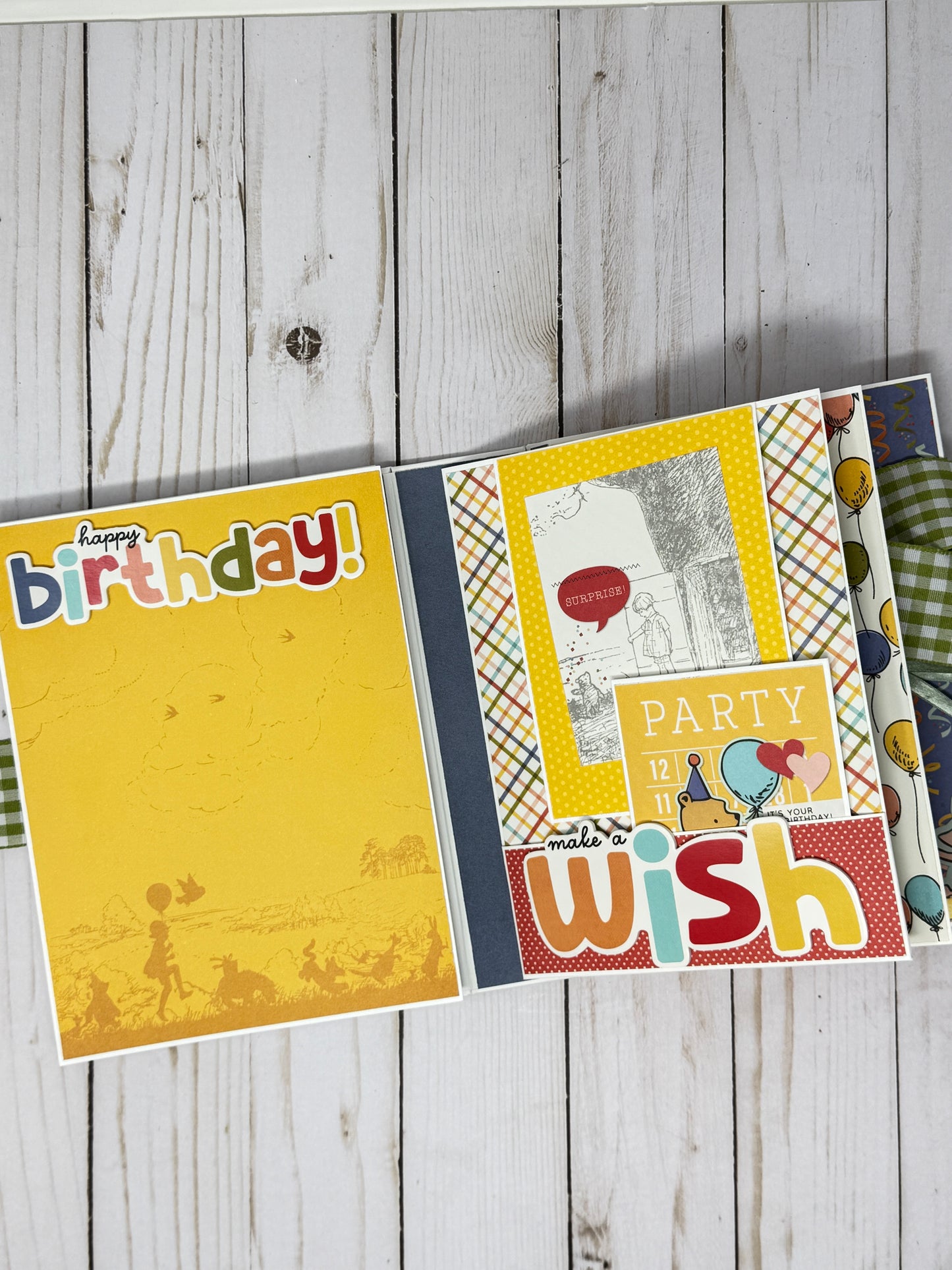 Simple Stories Say Cheese Classic Pooh Birthday Folio Cutting Guide Only