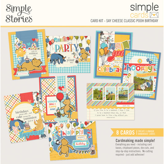 Simple Stories Say Cheese Classic Pooh Birthday Card Kit