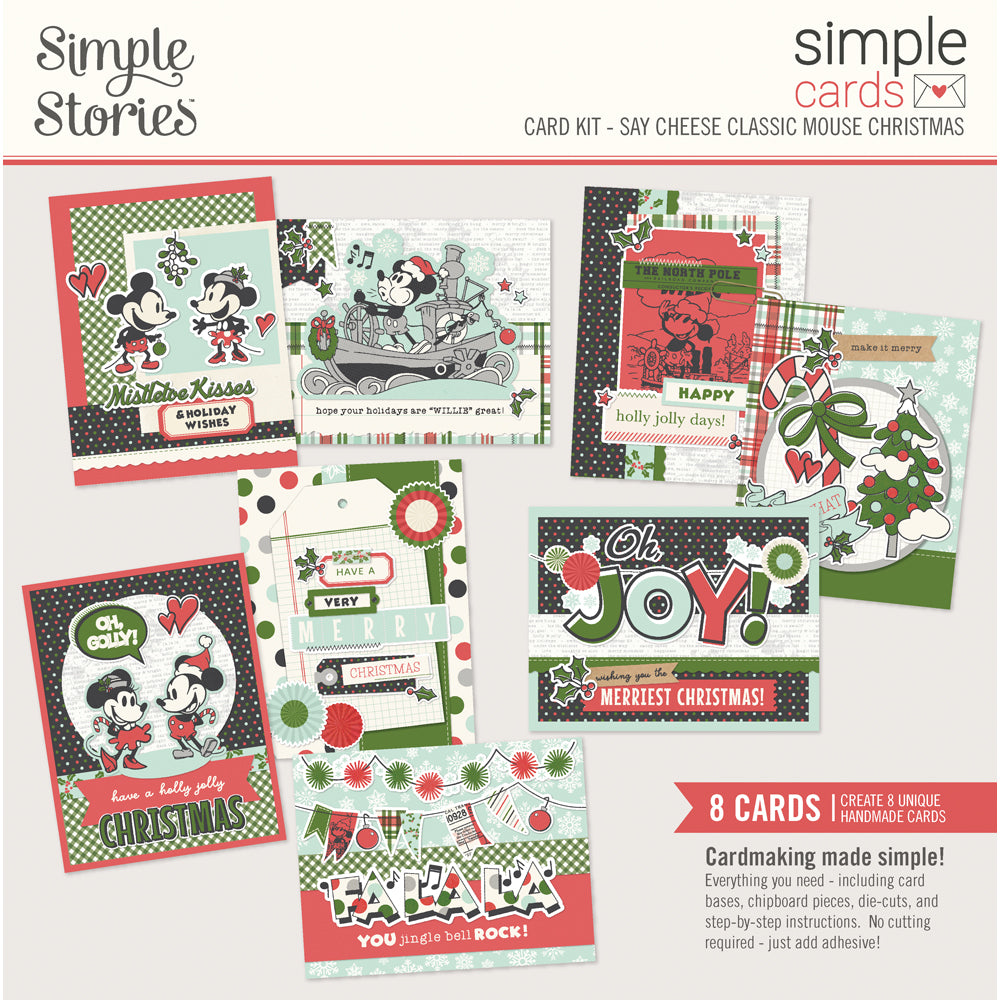 Say Cheese Classic Mouse Christmas Card Kit - Simple Stories