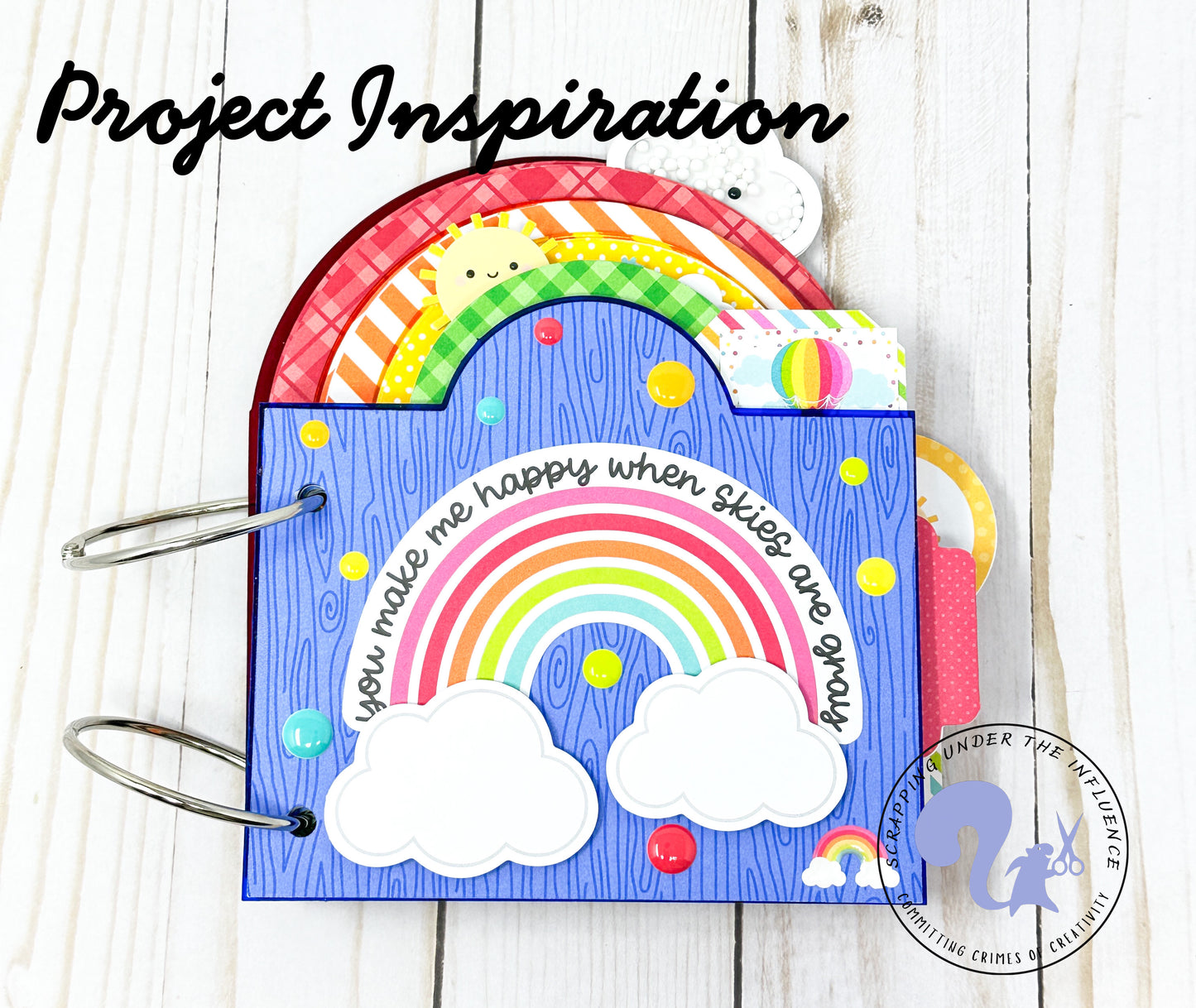 Rainbow Shaped Acrylic Mini Album - CLEARANCE!!!! 50% off