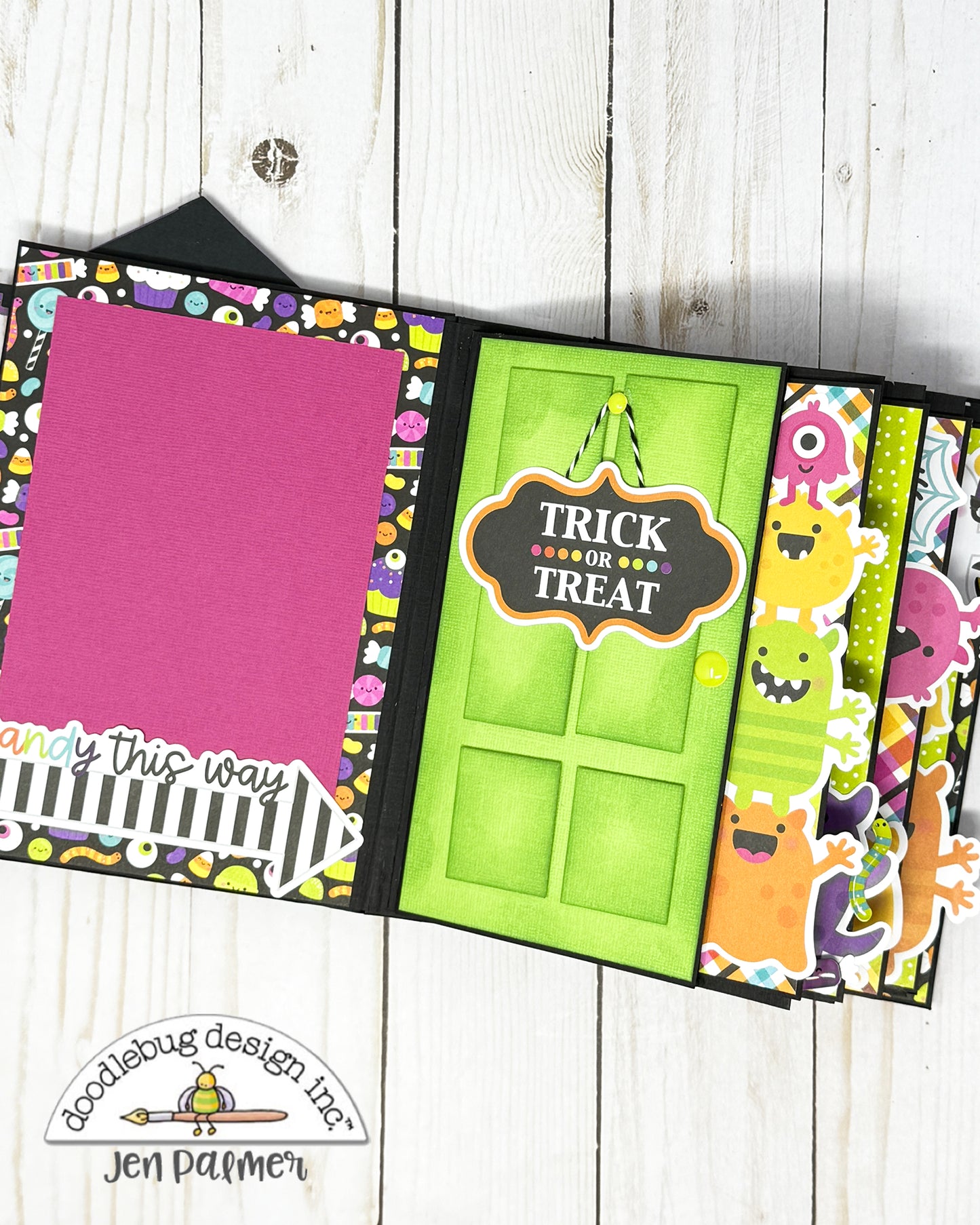 Monster Madness  Monsters in the Closet Mini Album - Free Cutting Guide