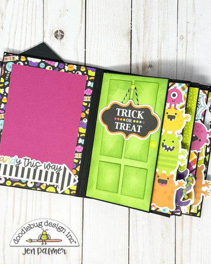 Monster Madness  Monsters in the Closet Mini Album - Free Cutting Guide
