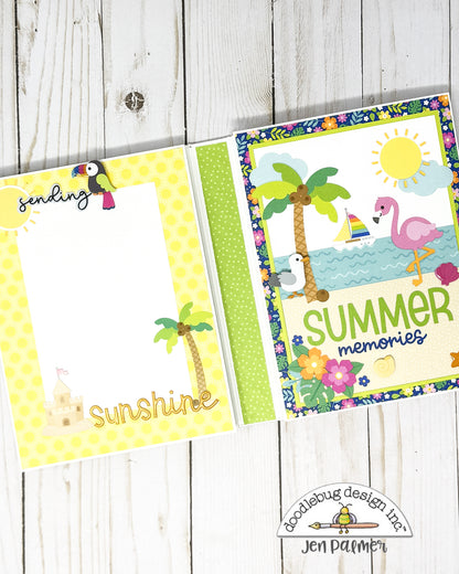 Doodlebug Summer Fun Easy Folio Cutting Guide Only