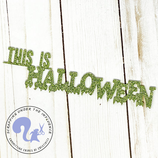 This is Halloween Acrylic Scrapbook Title