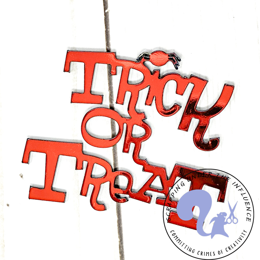 Trick or Treat Scrapbook Title