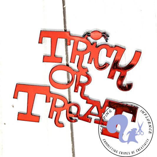 Trick or Treat Scrapbook Title