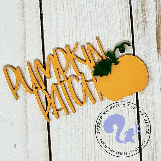 Pumpkin Patch Acrylic Scrapbook Title