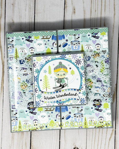 Doodlebug Snow Much Fun Gatefold Album Cutting Guide Only