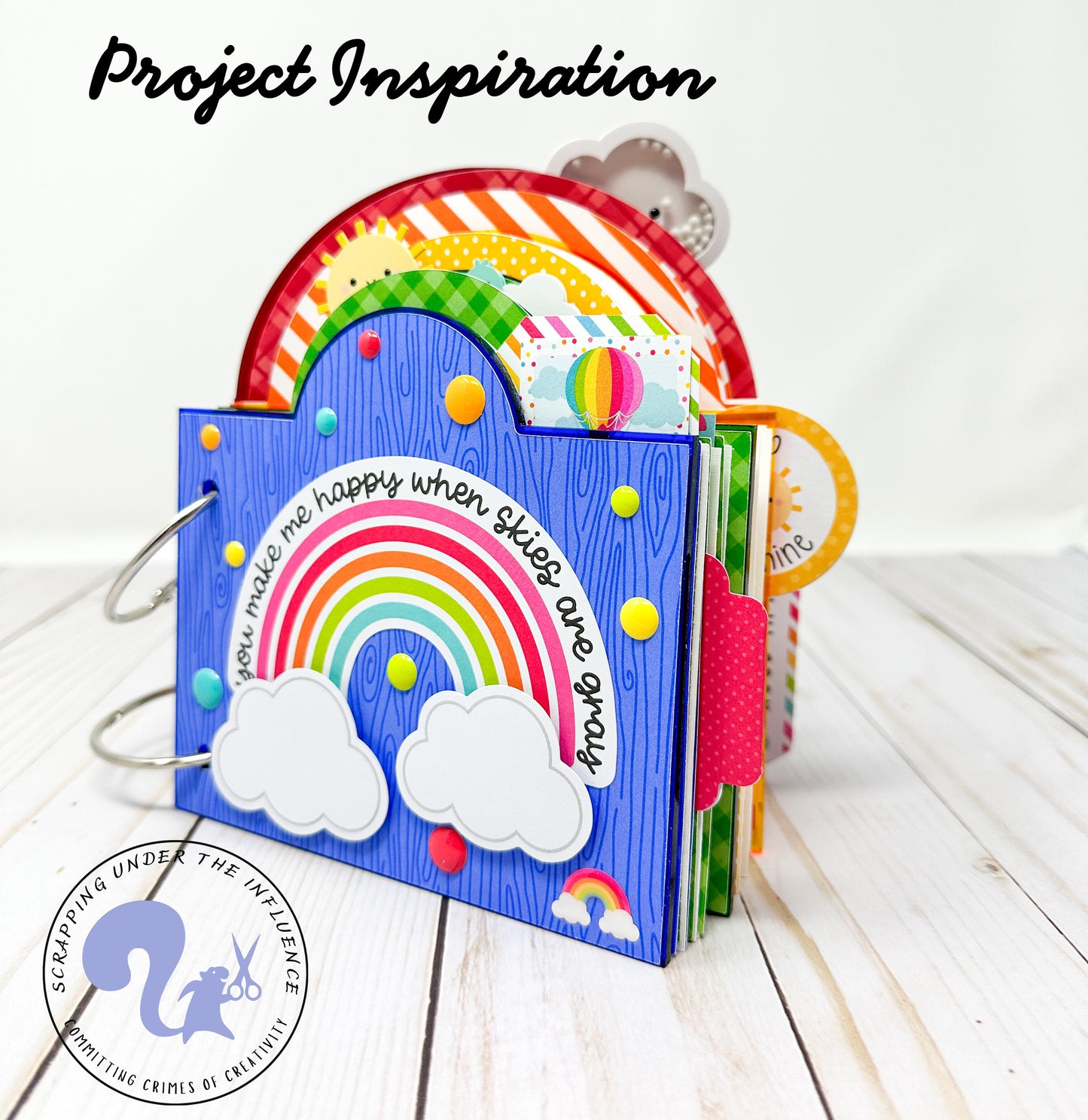 Rainbow Shaped Acrylic Mini Album - CLEARANCE!!!! 50% off