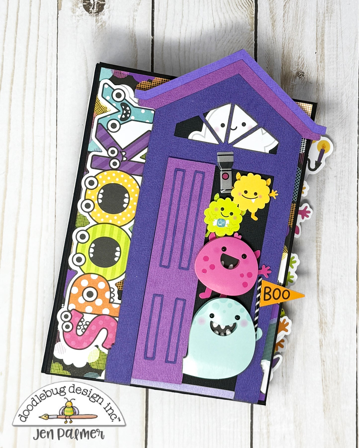 Monster Madness  Monsters in the Closet Mini Album - Free Cutting Guide