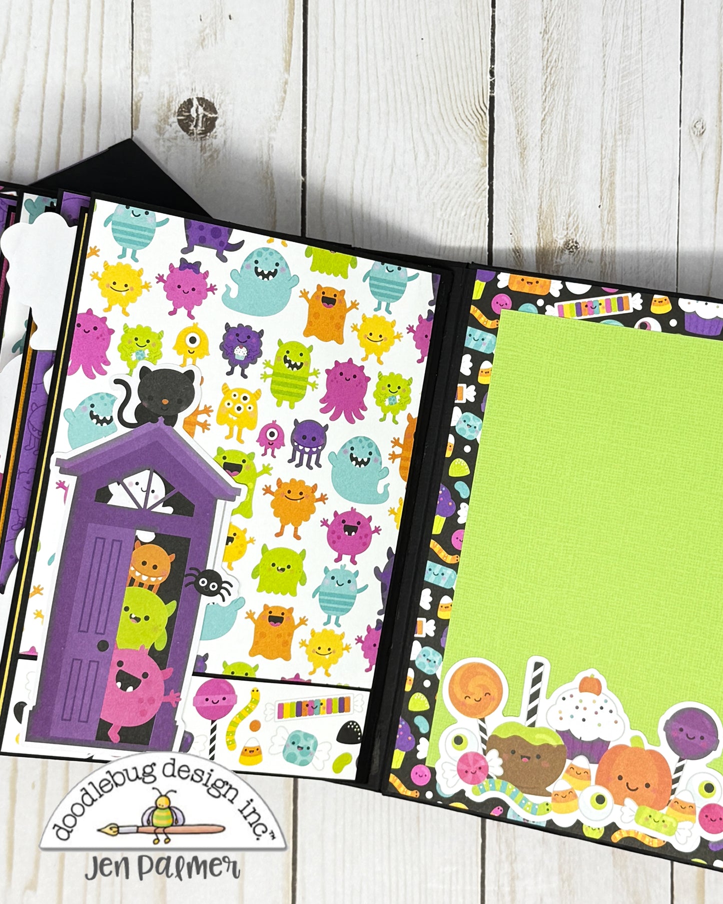 Monster Madness  Monsters in the Closet Mini Album - Free Cutting Guide