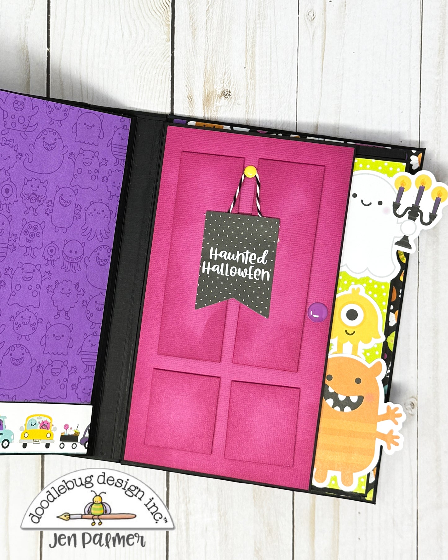 Monster Madness  Monsters in the Closet Mini Album - Free Cutting Guide