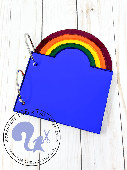 Rainbow Shaped Acrylic Mini Album - CLEARANCE!!!! 50% off