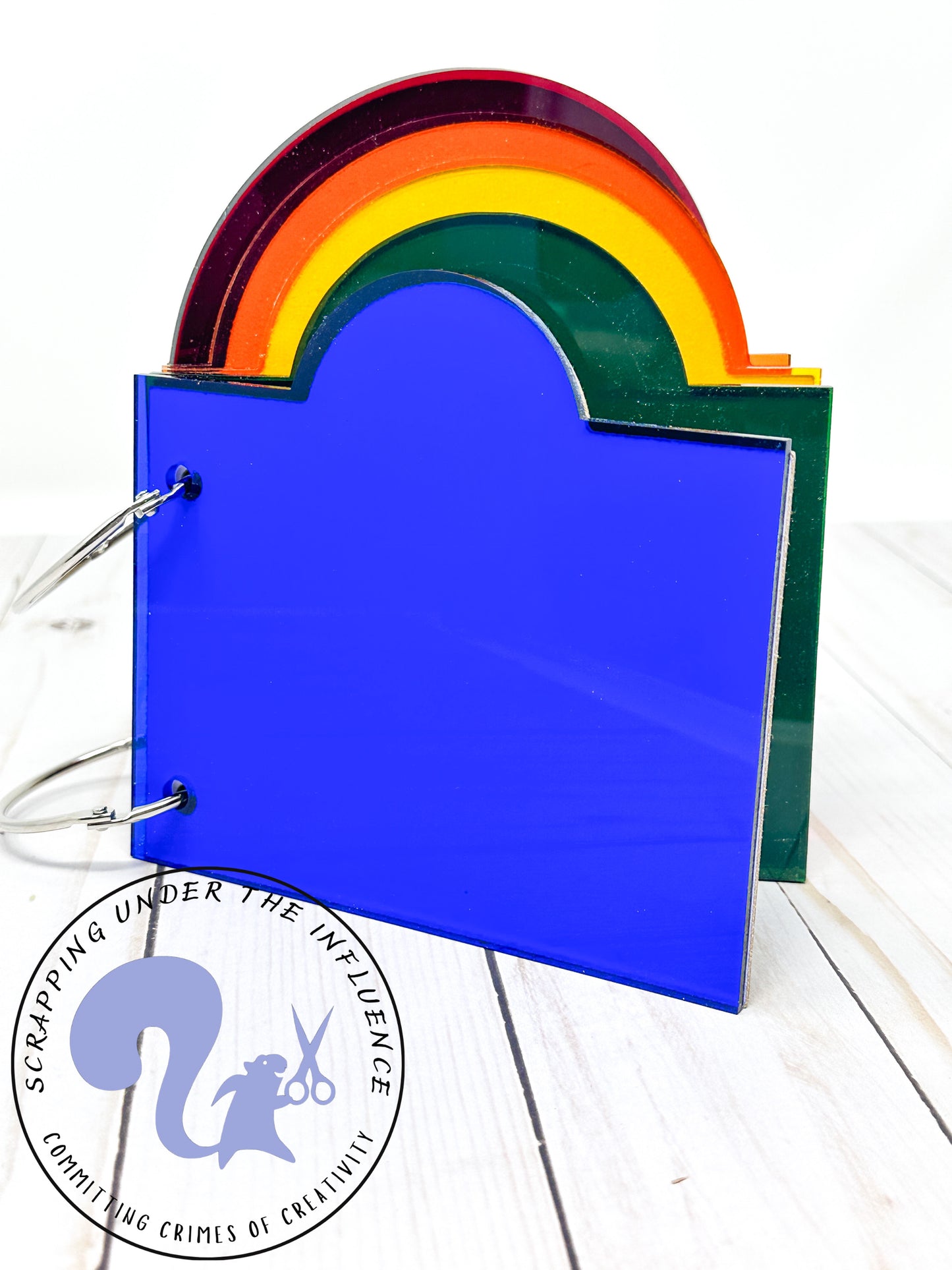 Rainbow Shaped Acrylic Mini Album - CLEARANCE!!!! 50% off