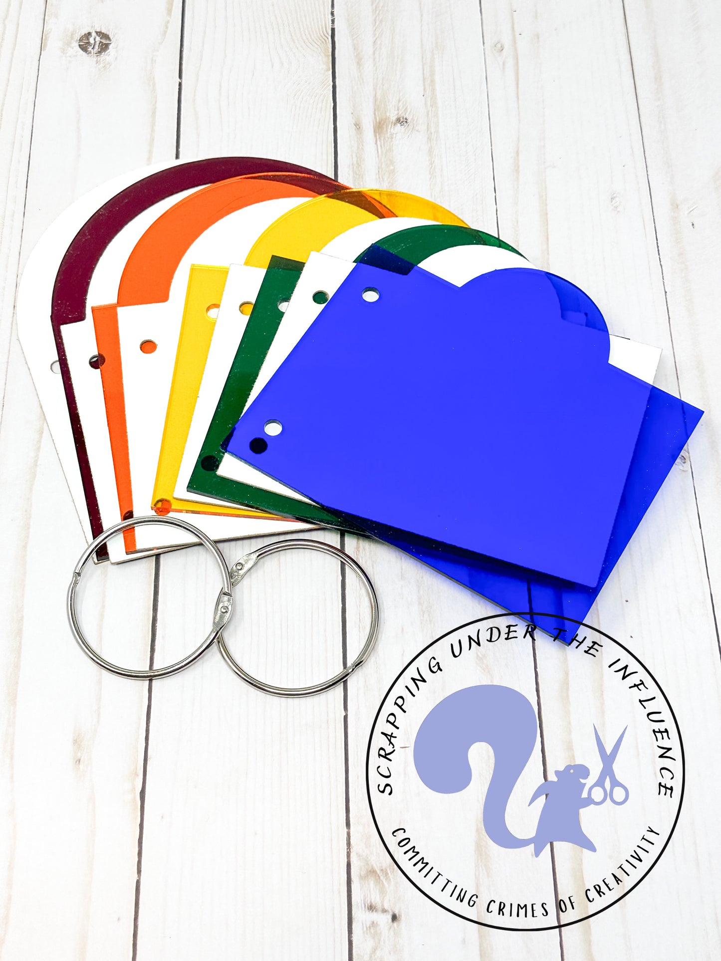 Rainbow Shaped Acrylic Mini Album - CLEARANCE!!!! 50% off