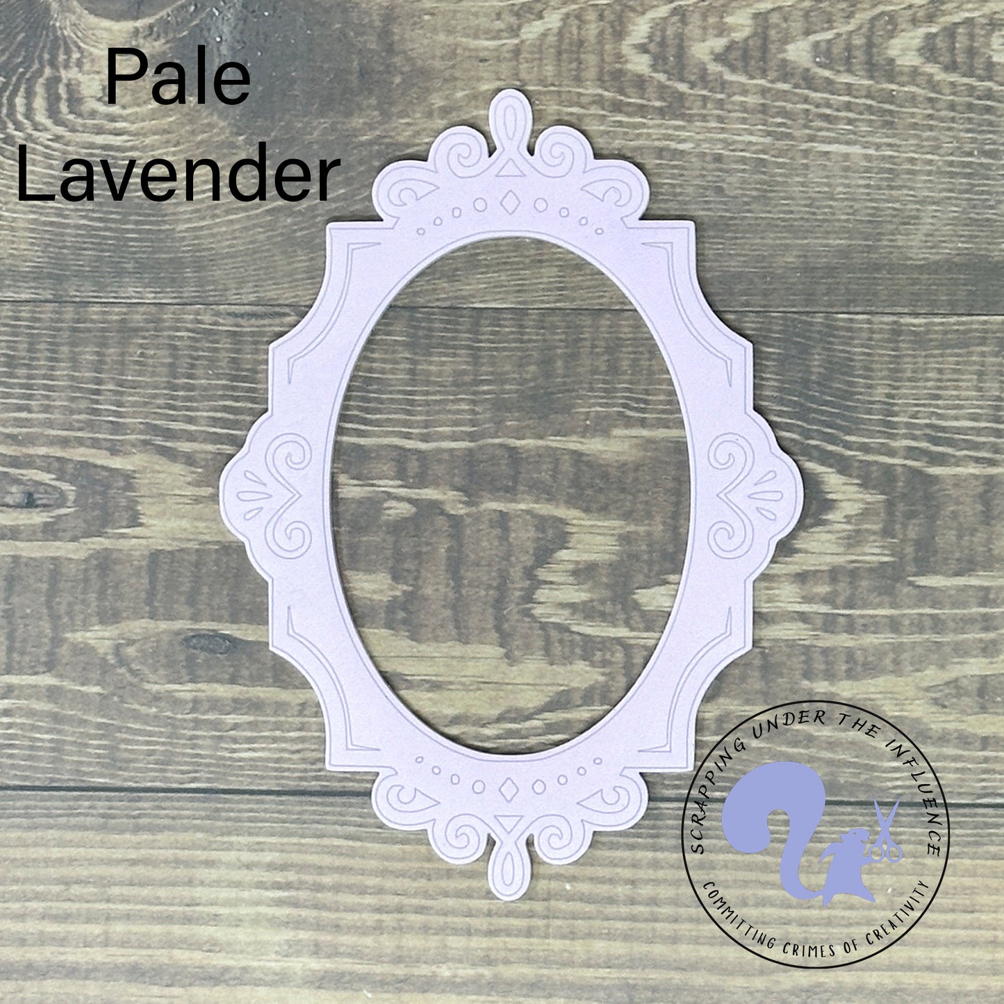 Carved Acrylic Frame - Oval #2