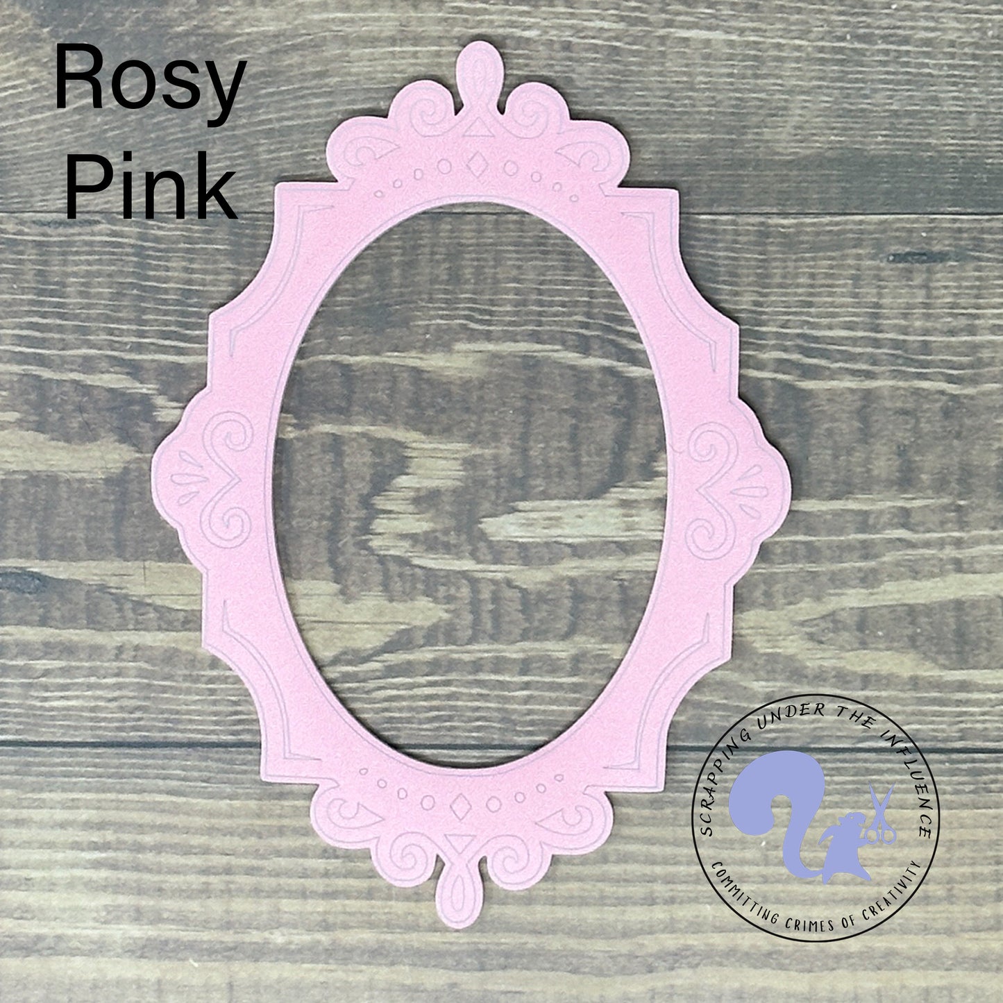 Carved Acrylic Frame - Oval #2