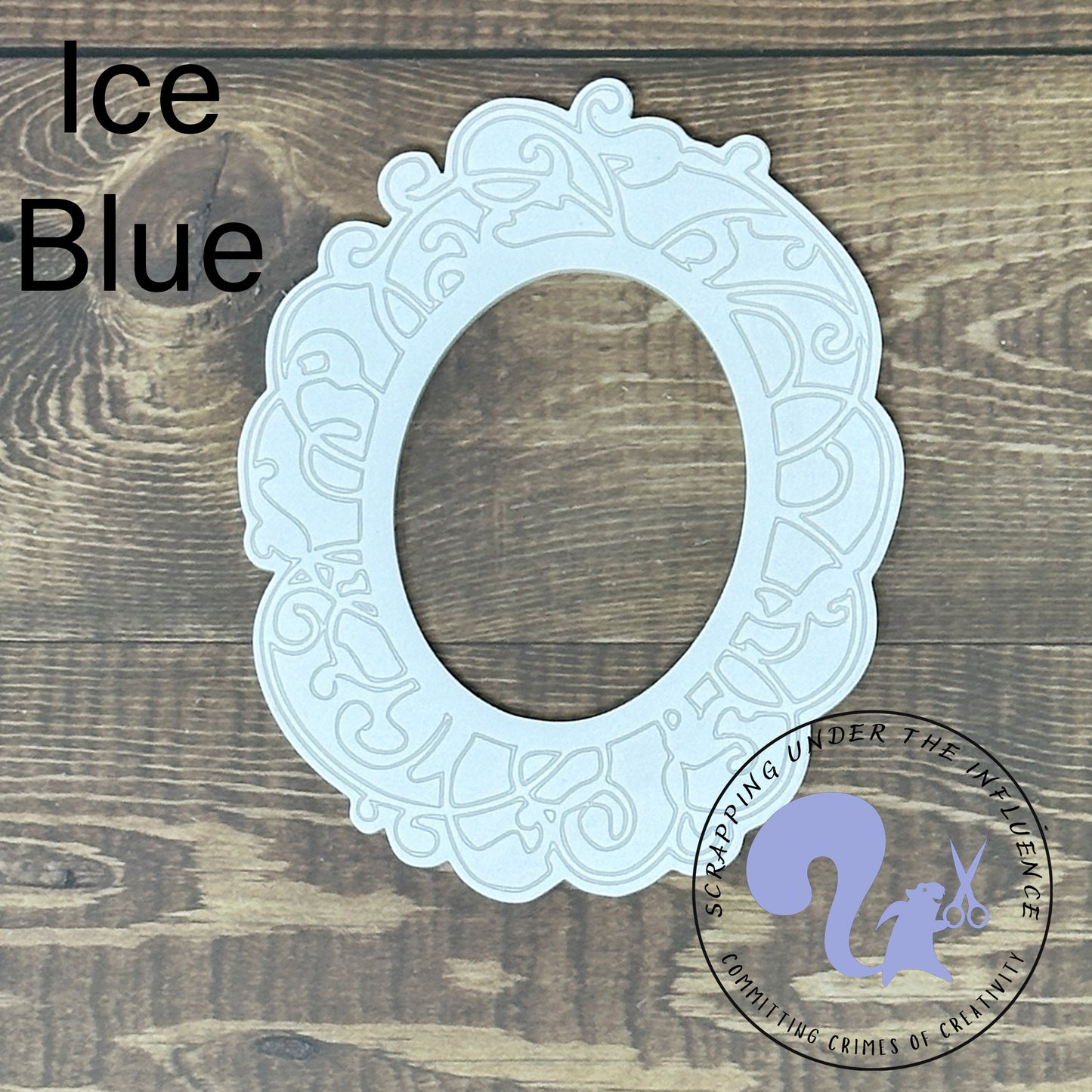 Carved Acrylic Frame - Oval #1