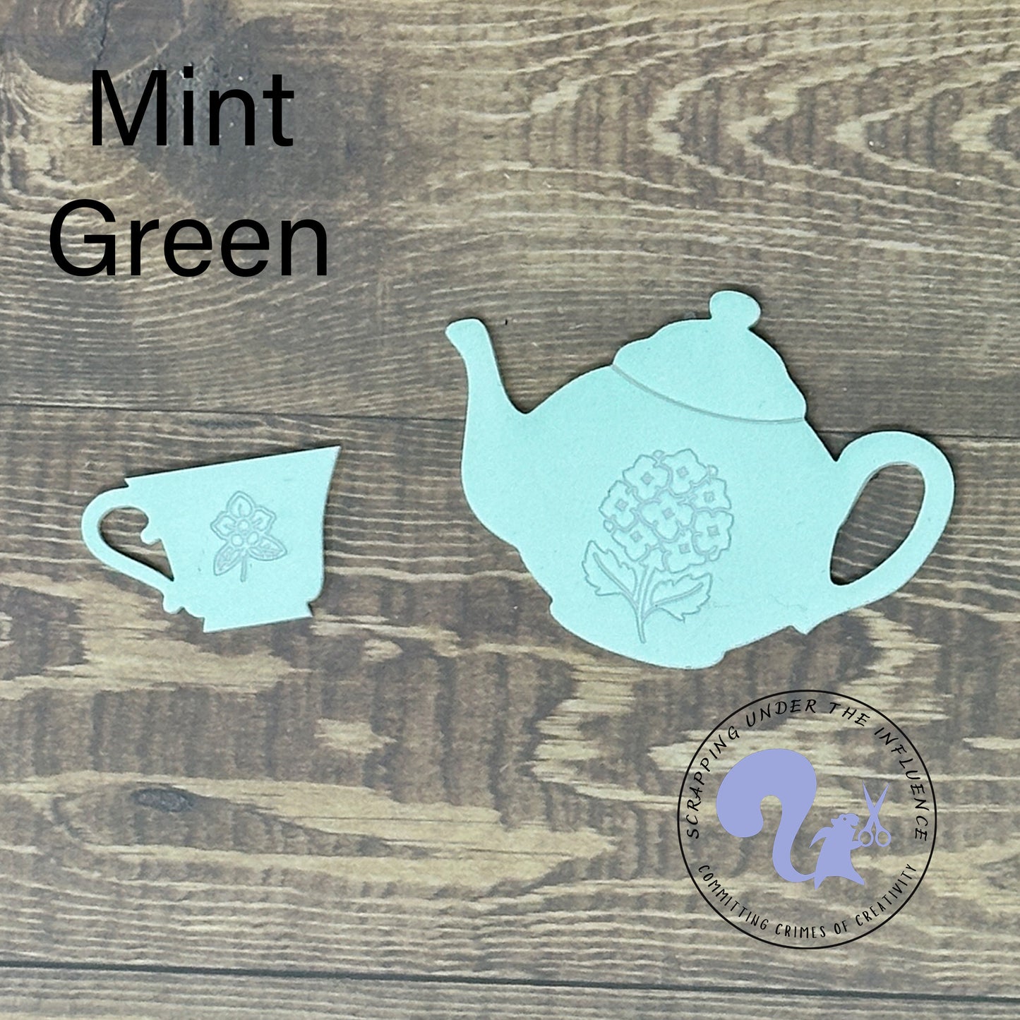 Spill The Tea Teapot and Teacup Embellishment - CLEARANCE 50% off