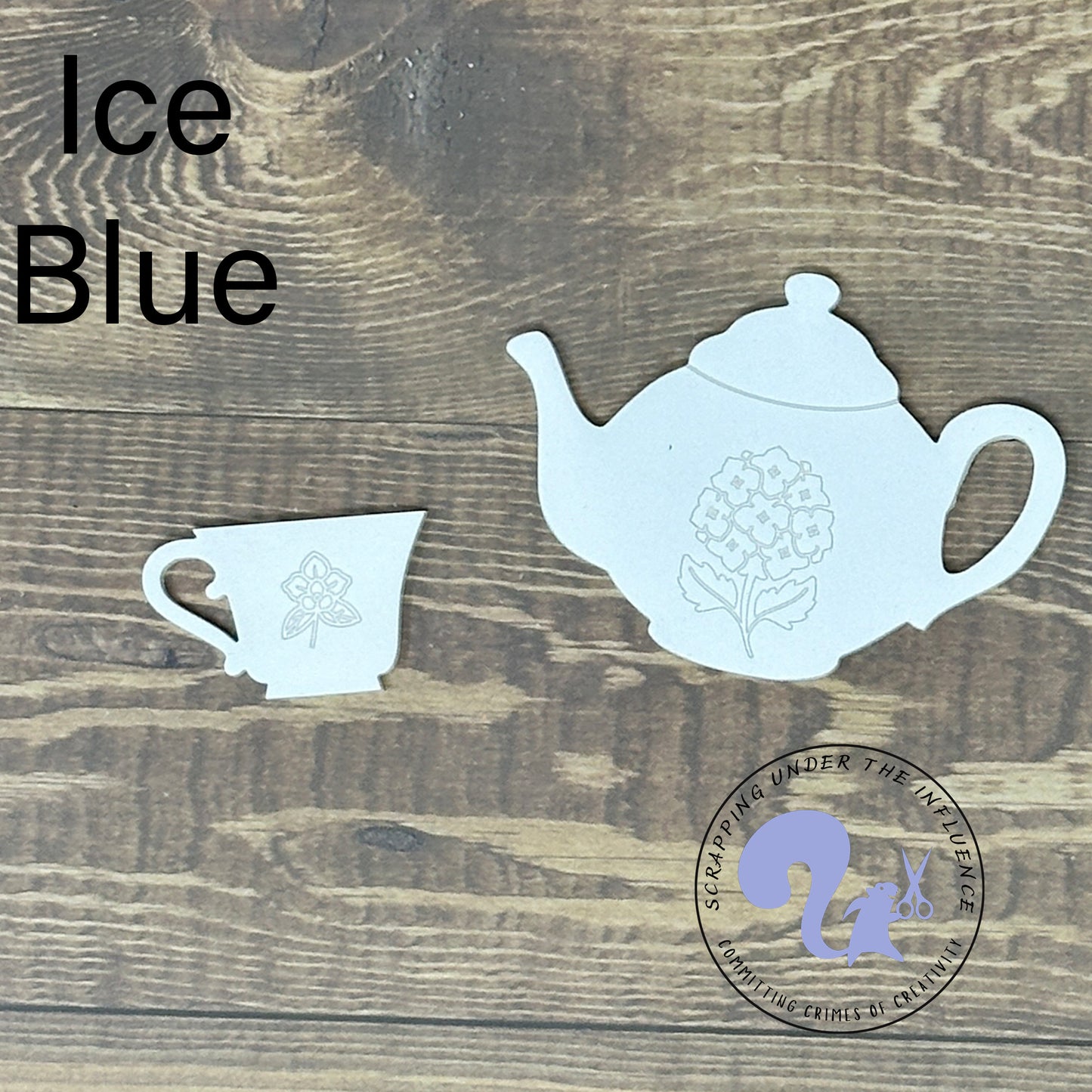 Spill The Tea Teapot and Teacup Embellishment - CLEARANCE 50% off