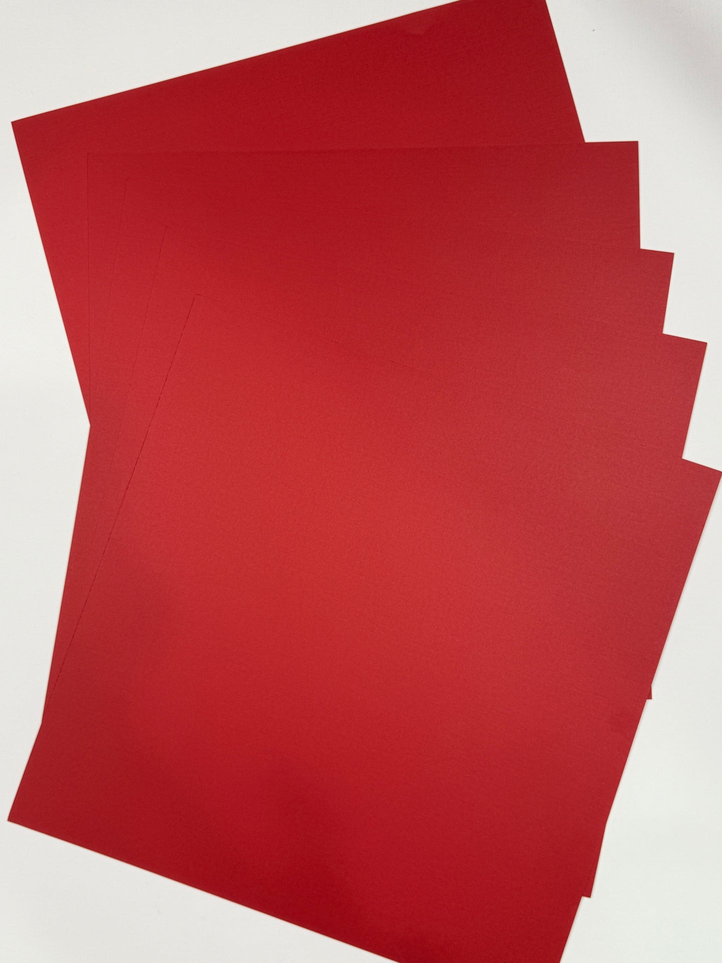 Ferrari Red Luxury Linen Cardstock