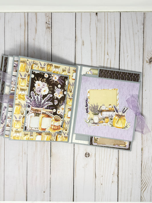 Simple Stories Simple Vintage Lavender Fields Mini Album Cutting Guide Only