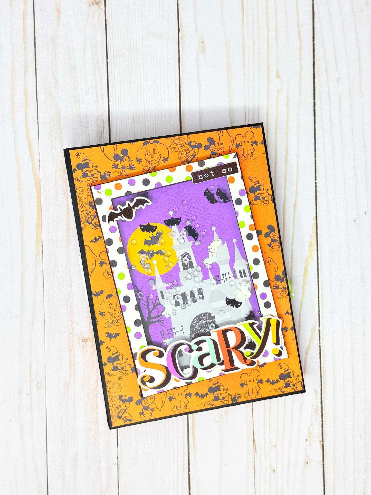 Simple Stories Say Cheese Classic Mouse Halloween Mini Album Cutting Guide
