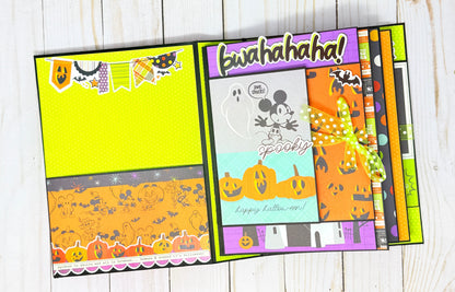 Simple Stories Say Cheese Classic Mouse Halloween Mini Album Cutting Guide