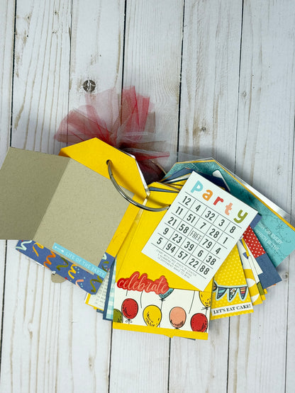 Say Cheese Classic Pooh Birthday Tag Album Cutting Guide Only