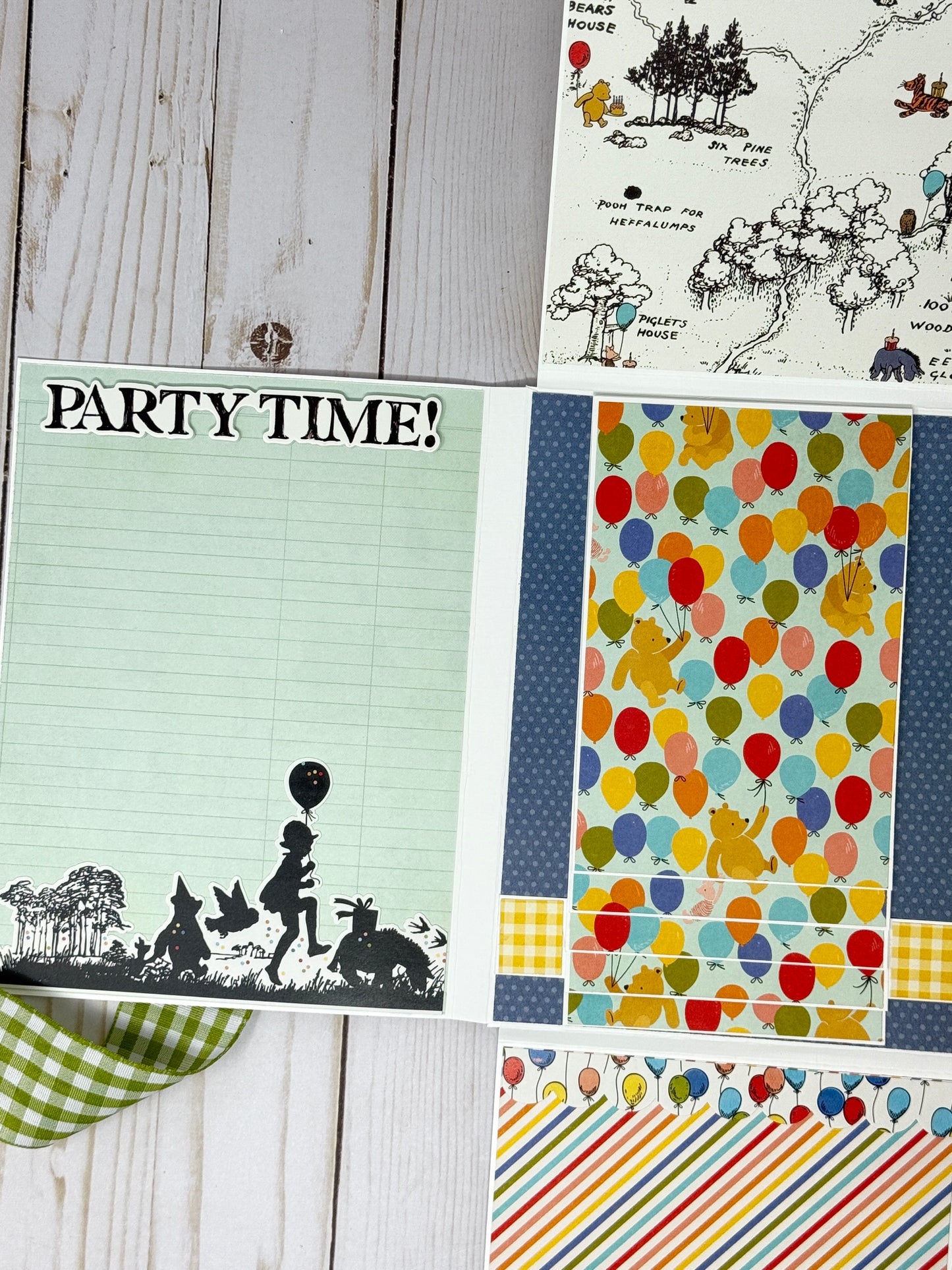 Simple Stories Say Cheese Classic Pooh Birthday Folio Cutting Guide Only