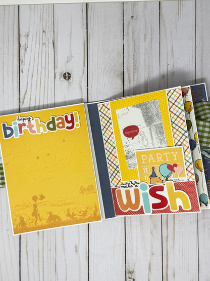 Simple Stories Say Cheese Classic Pooh Birthday Folio Cutting Guide Only