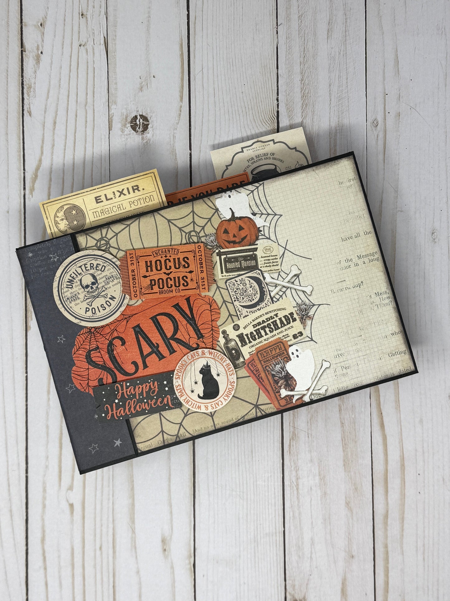 Photo Play Halloween Junque Mini Album Cutting Guide