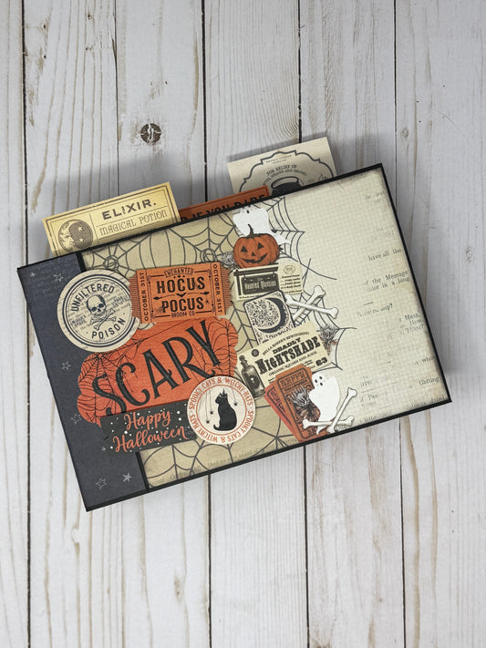 Photo Play Halloween Junque Mini Album Cutting Guide