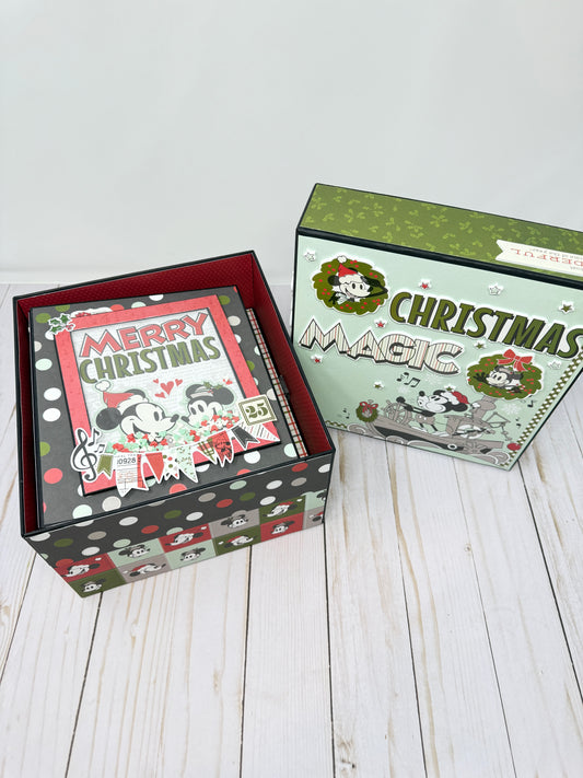 Say Cheese Classic Mouse Christmas Mini Album and Keepsake Box Project Kit