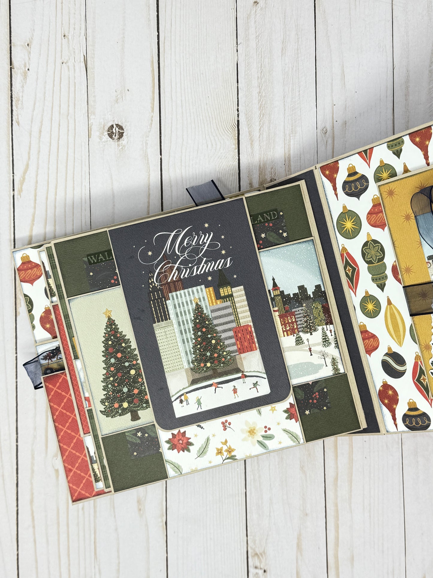 Carta Bella Christmas in the City Mini Album Cutting Guide Only